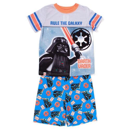 Pijama Lego Wocoro Color Blanco Con Azul Star Wars Darth Vader Short