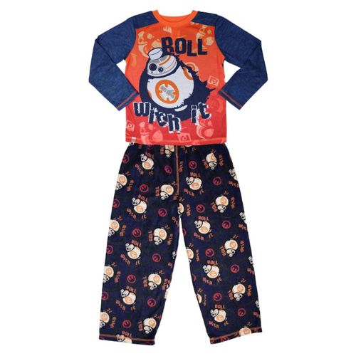 Pijama Lego Wocoro Color Azul Con Naranja BB-8