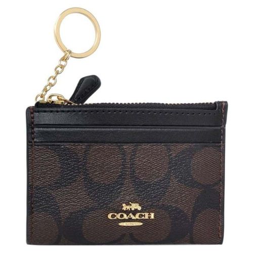 Monedero Coach Signature Mini Marrón