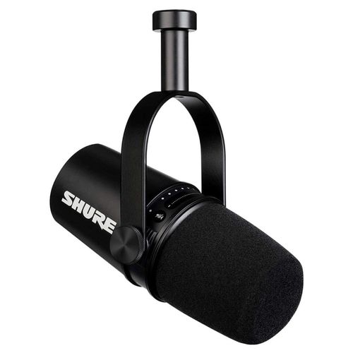 Micrófono para Podcast SHURE MV7-K Negro/modo Auto Level/Dinámico