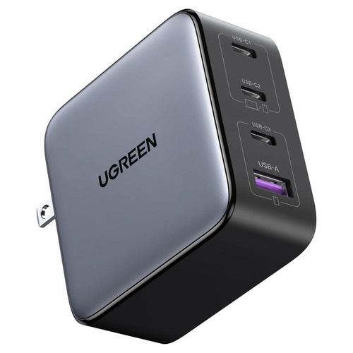 Cargador 4 Puertos Ugreen GaN 100W Carga Rápida