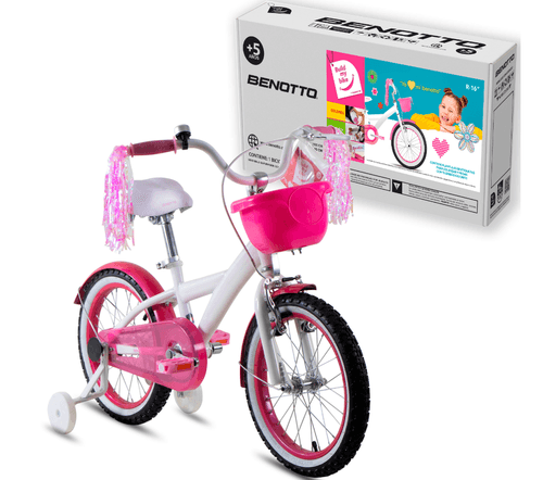 Bicicleta Build My Bike R16 niña Freno contrapedal Blanco