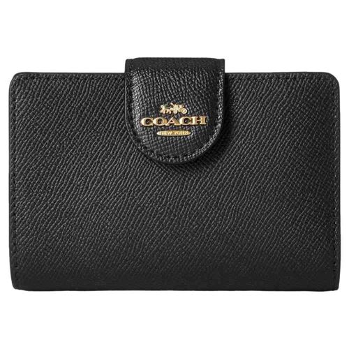 Mini Cartera Monedero Bi-fold Wallet Coach Black