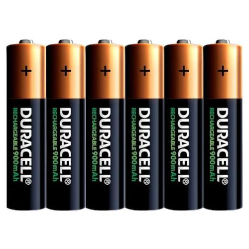 Pilas AAA Recargables Duracell 900 Mah Con 6 Piezas