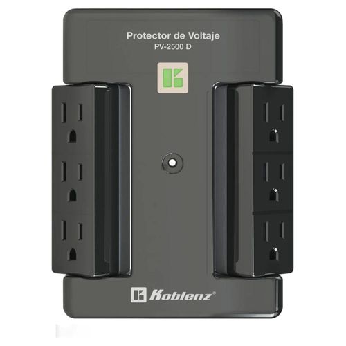 Protector de Volatje KOBLENZ 2000W 6 contactos giratorio