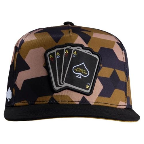 GORRA JC HATS POKER CAMO BROWN NEGRO 002264 UNISEX