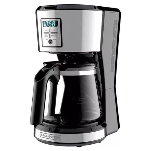 Cafetera programable goteo BLACK AND DECKER 12 Tzs Filtro Lavable