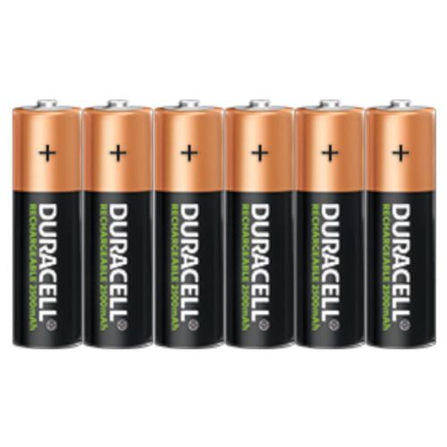 Pilas AA Recargables Duracell 2500 Mah Con 6 Piezas