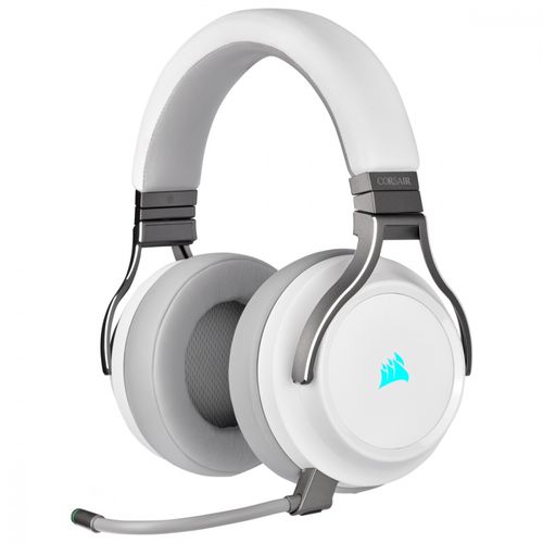 Diadema Corsair Virtuoso RGB Inalambrico Surround 7.1mm blanco ca-9011186-na