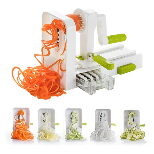 Rallador de Verduras Spiralizer Plegable 5 Cortes en Espiral