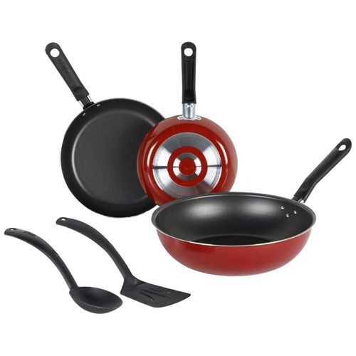 JGO de Cocina EKCO MOD.964365 5 Pz Rojo