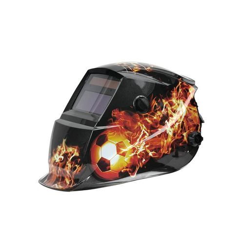 Careta Electronica True Color Diseño Futbol Fuego  CRT12 IGOTO