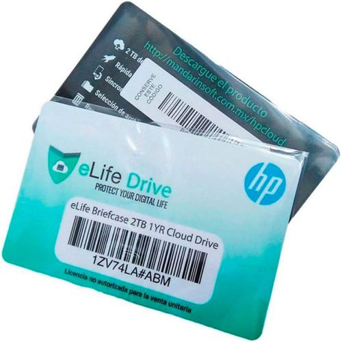 Lic HP Elife Drive 2tb Antivirus bitdefender plus licencia de 1 año 1zv74la