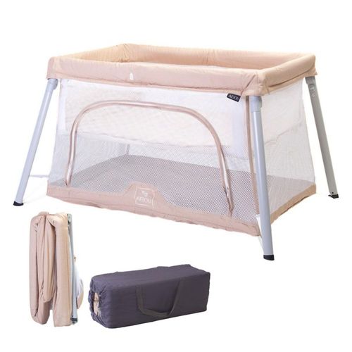 Cuna Corral Para Bebé Aeiou C93 Viajero Compacto Beige