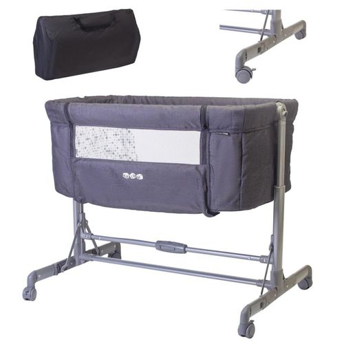 Cuna Colecho Para Bebé Aeiou P766 Compacta Antirreflujo Azul