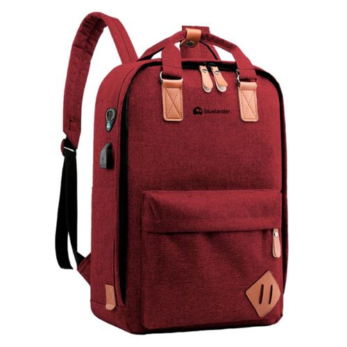 Mochila Bluelander 3 Piezas Rojo