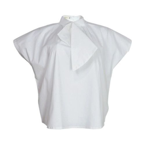 Blusa con corbata Lizz J&B Talla M Color Blanco