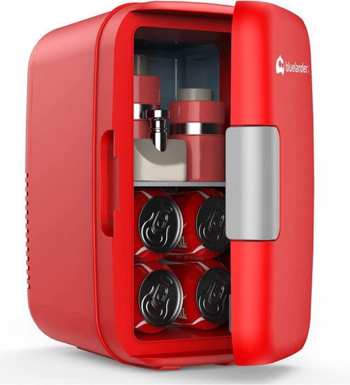 Frigobar Bluelander Mini Capacidad 4 Lt 6 Latas Portatil Rojo