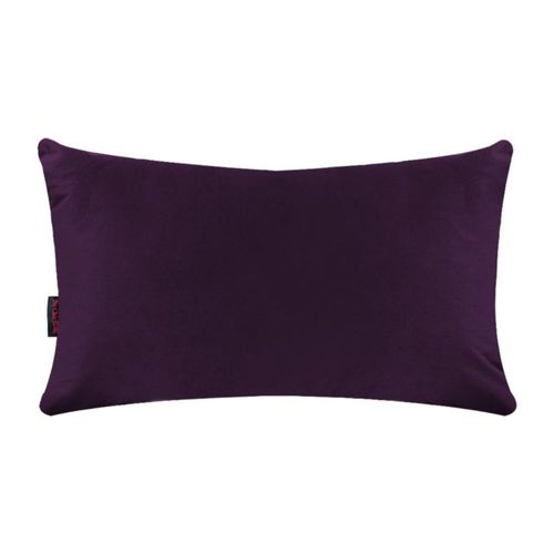 Cojín Decorativo Rectangular para Sala o Cama. Funda en Terciopelo Uva. Cierre Invisible
