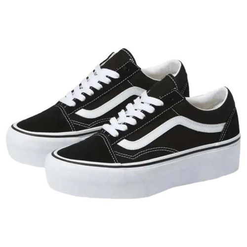 Tenis Casual Vans Old Skool Stac Plataforma Negro de mujer VN0A7Q5M6BT