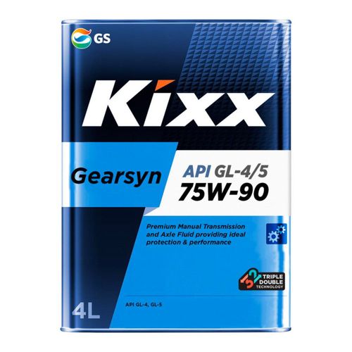 Aceite para transmisión estándar Kixx 4L Gearsyn GL4/GL5 75W-90