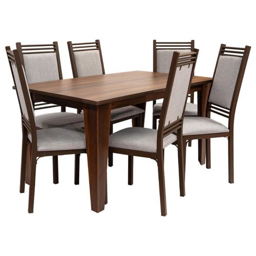 Comedor 6 Sillas Elena Nogal Kessa Muebles