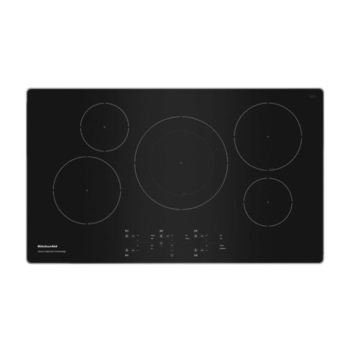 Parrilla Inducción Vitrocerámica Empotre KitchenAid KCIG556JSS de 93cm