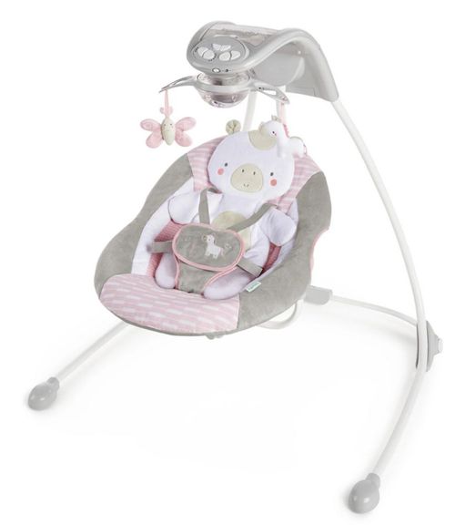 Columpio Mecedor Ingenuity Inlighten Musical Luz Movil Flora the unicorns