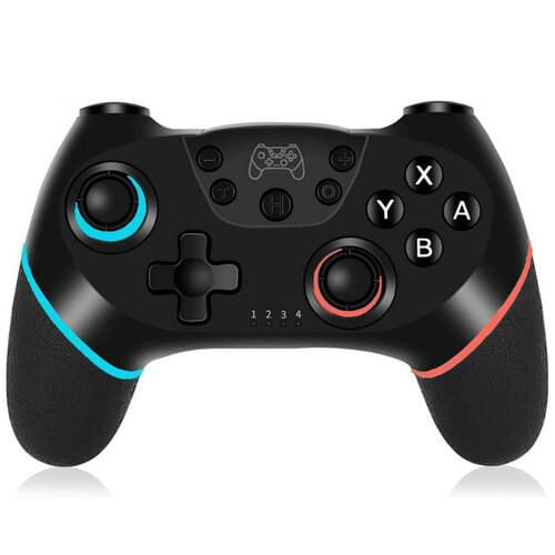 Control Pro Para Nintendo Switch, Pc, Joystick Bluetooth, Azul Rojo