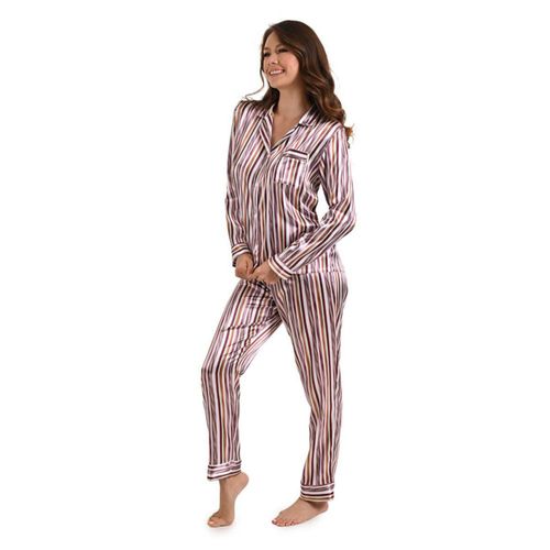 Pijama Pantalon Rayas Jevec PJ3301 Multicolor