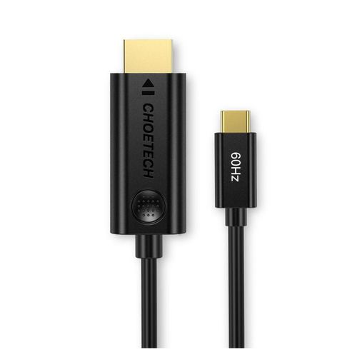 Adaptador HDMI a USB C Choetech 4K Ch0019 color Negro 2 metros