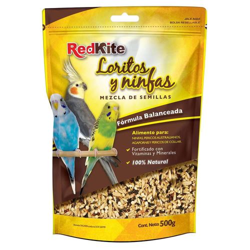 RedKite Mezcla de Semillas para Loritos y Ninfas con 500 Gramos
