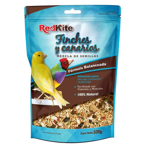 RedKite Alimento Mezcla de Semillas para Canarios y Finches con 500 Gramos