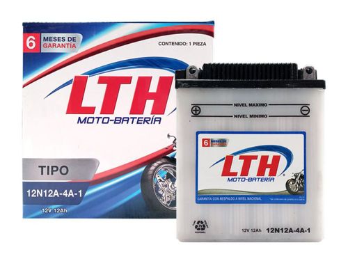 MOTOBATERIA LTH 12V 12AMP MODELO 12N12A-4A-1