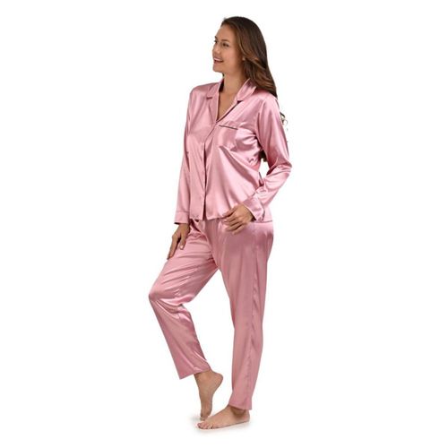 Pijama Pantalon Camisera Jevec PJ19250 Palo de Rosa