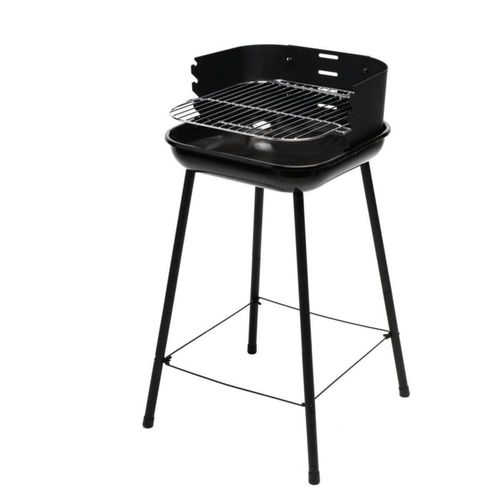 Naterial Asador Portatil de Carbón con Parrilla Ajustable, TrolleyCompact