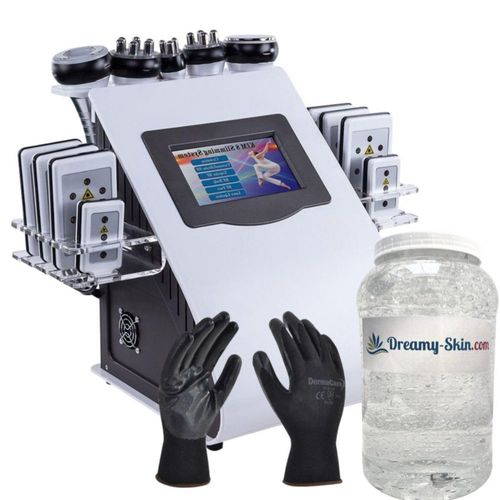 Combo 13 Lipolaser Cavitador 40k con 8 almodadillas 6 en 1 + Gel 4Kg