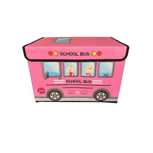 Caja Juguetero Organizador Contendedor Plegable Para Niños (Rosa)