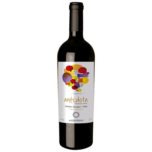 Pack de 4 Vino Tinto Anécdota Primeros Pasos Cabernet Merlot 750 ml