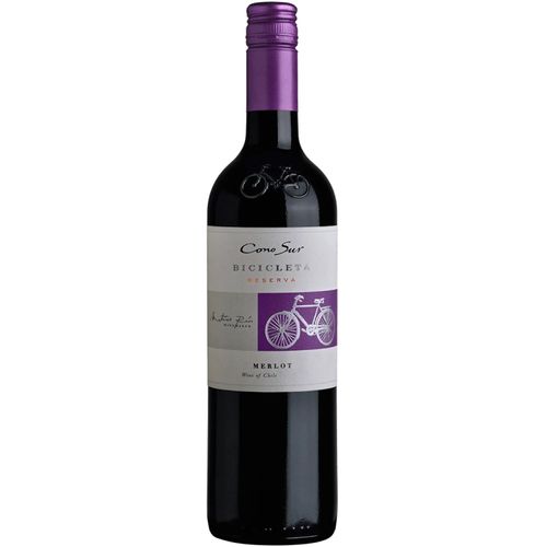 Pack de 4 Vino Tinto Cono Sur Bicicleta Merlot 750 ml