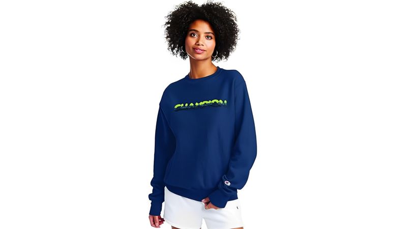 Sudadera champion mujer azul marino on sale