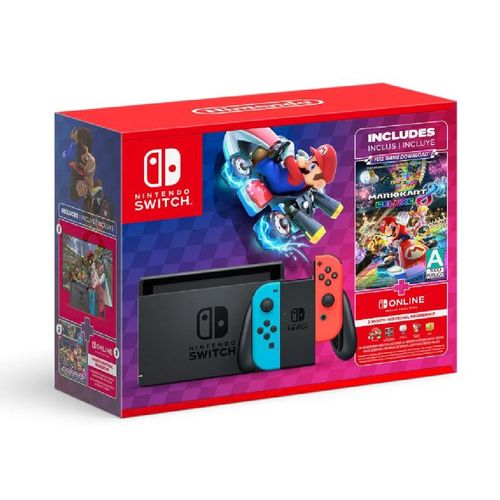 Nintendo Switch 1.1 Neon con Mario Kart 8 y Nintendo Switch Online