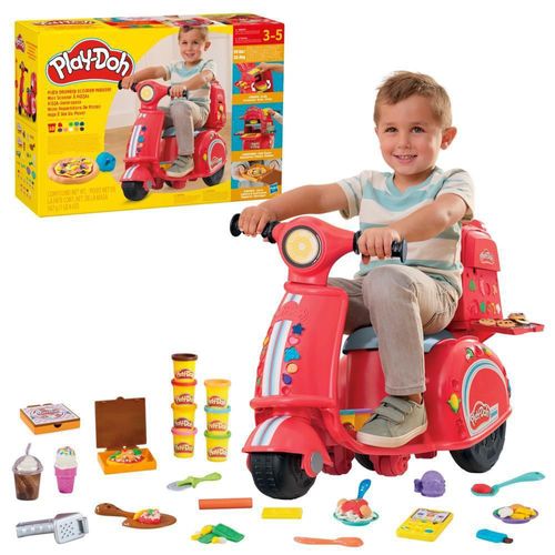 Moto Repartidora de Pizza Montable Play Doh Roja Hasbro