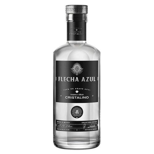 Pack de 4 Tequila Flecha Azul Añejo Cristalino 750 ml