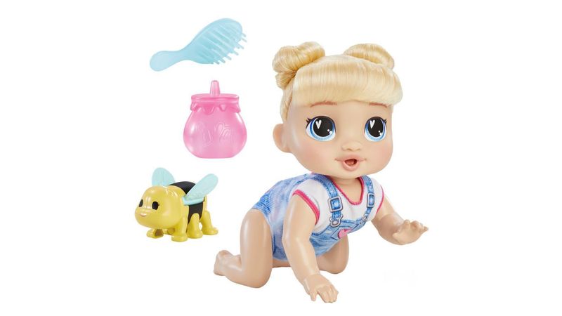 Muneca Baby Alive Gatea y Juega Rubia Juguete Hasbro de 27cm