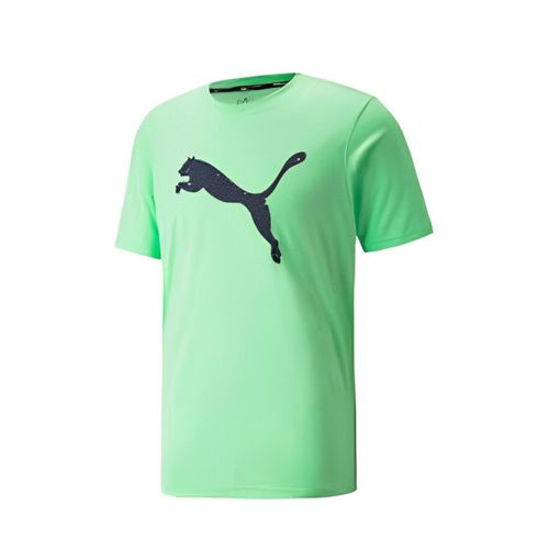 Playera Puma JSY. Train Fav Heather Cat SS para Hombre 521696-34 Verde lima