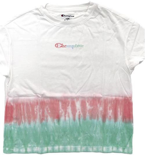 Playera Champion Tie Dye Multi para Niñas 404650-593057 Blanco