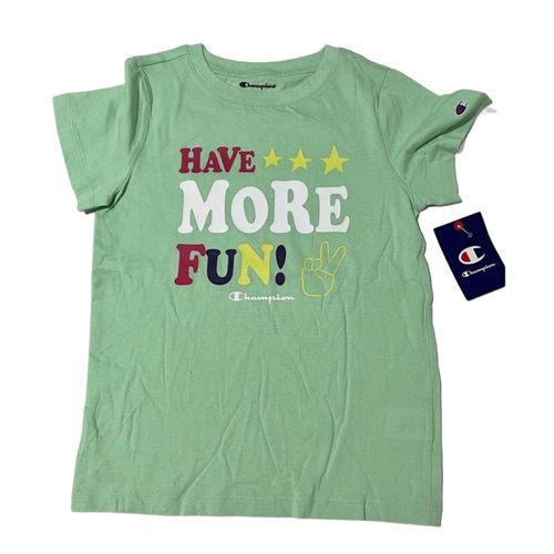 Playera Champion Classic Tee para Niños 404681-593048AI Verde