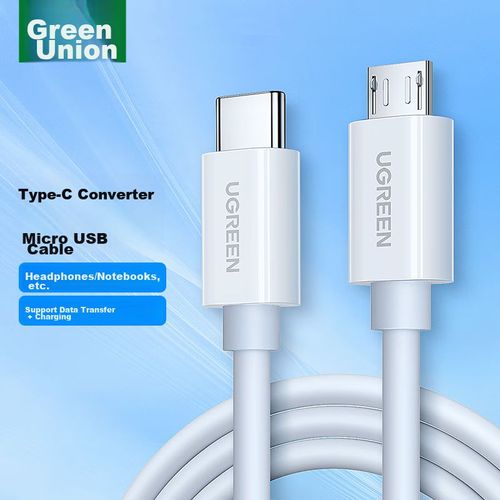 UGREEN Cable de datos micro USB, cargador de automóvil con cabezal universal 1.5m