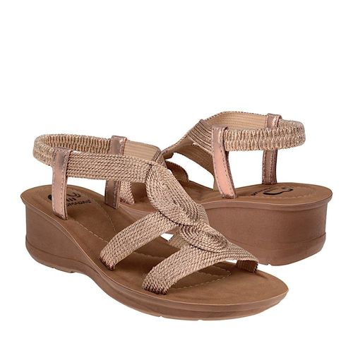 SANDALIAS DAMA NOMADAS 24508 TEXTIL BEIGE